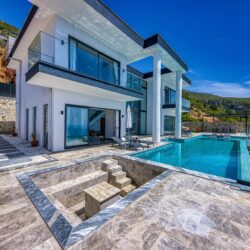 Turkish citizenship investment process with a sales promise agreement, legal papers, and a residential property visual