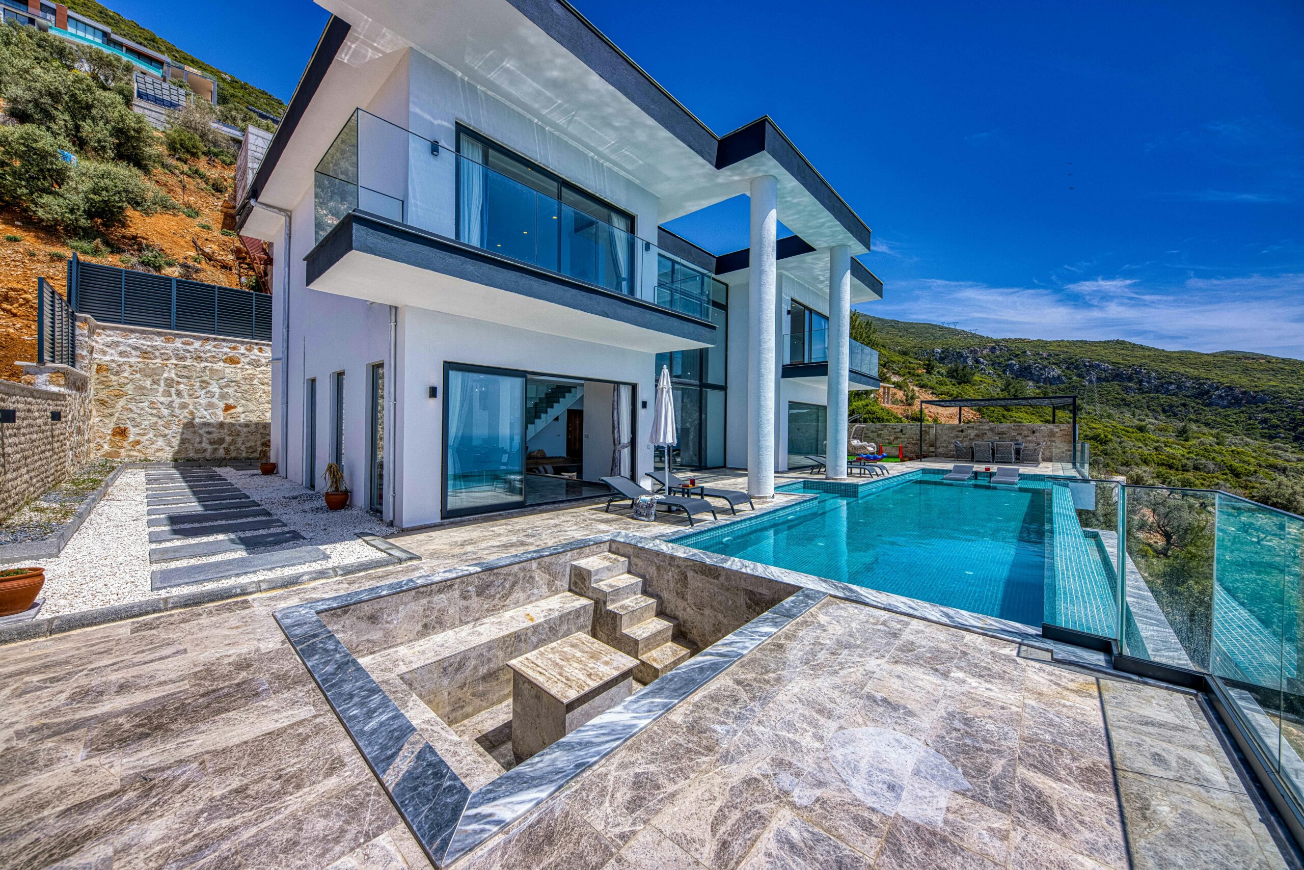 Turkish citizenship investment process with a sales promise agreement, legal papers, and a residential property visual